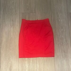 H&M Vibrant Red Mini Skirt